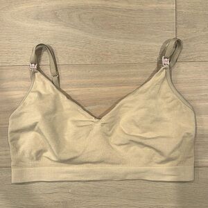 HATCH The Essential Nursing And Pumping Bra | Sand | Size Medium